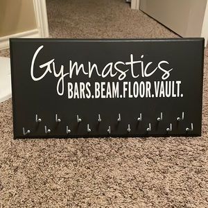 Gymnastics medal wall display